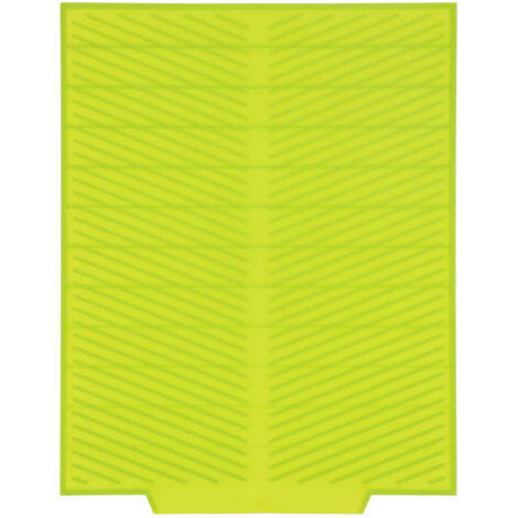 Geschirrtrockenmatte 16,9 x 13,0 Zoll, lebensmittelechtes Silikon, flexibel und langlebig, für die Küchenspüle (Grün)