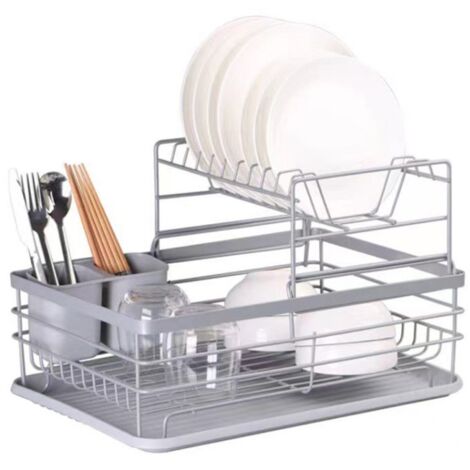 Geschirrtrockner mit Abtropffläche und Tablett E-8086