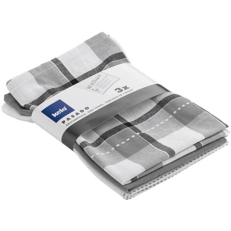 Geschirrtuch Pasado grau 65x45cm 3er Satz