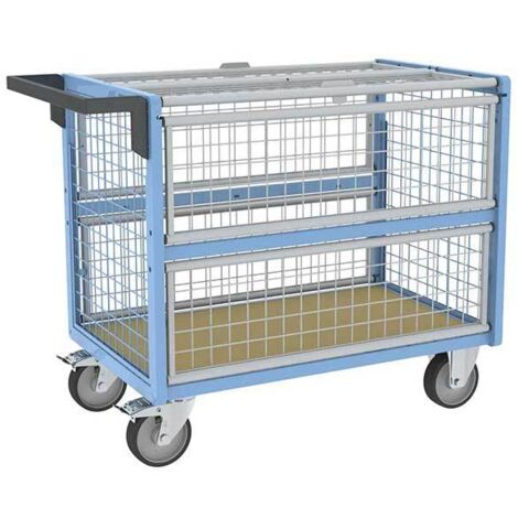 Geschlossener Gitterwagen - Platte 1185x765mm - Tragfähigkeit 500kg - 800726233