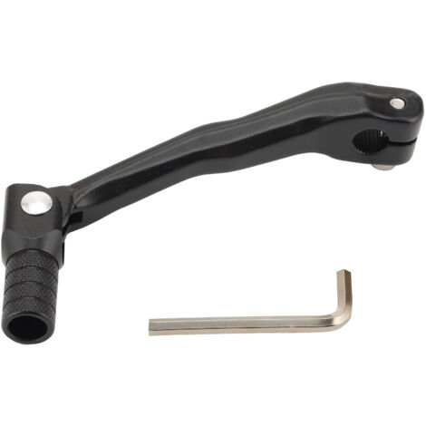 Geschmiedeter Schalthebel aus Aluminiumlegierung, schwarzer Lenker, schwarzer Kopf, verstärkter, verwindungssteifer Universal-Schalthebel für Zweitakt-Offroad-Motorräder, Umbau- und Ersatzteile.