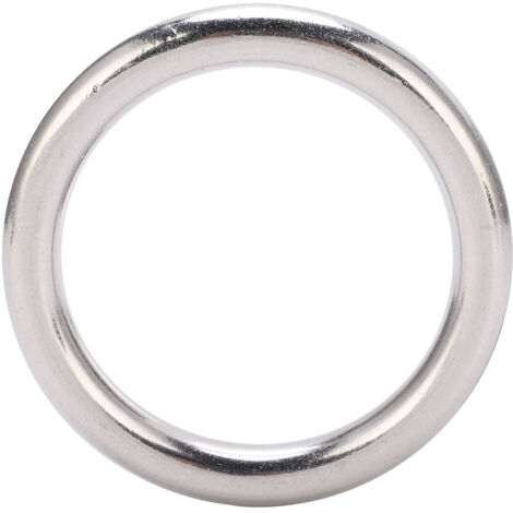 Geschweißter Edelstahlring für Hängematten und Tauchsäcke, 10 x 60 mm