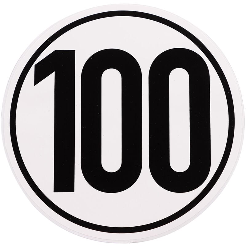 Image of Geschwindigkeitsaufkleber 100 km/h d= 200mm