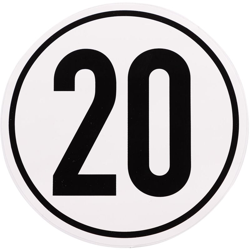 Image of Dema - Geschwindigkeitsaufkleber 20 km/h d= 200mm