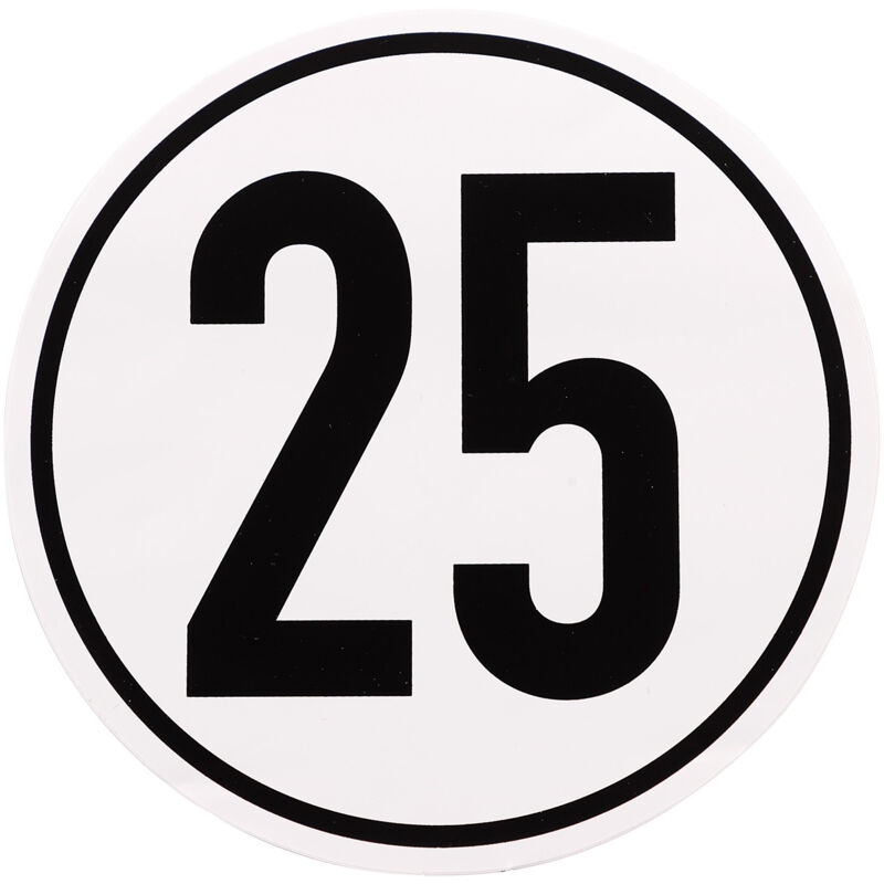 Image of Dema - Geschwindigkeitsaufkleber 25 km/h d= 200mm