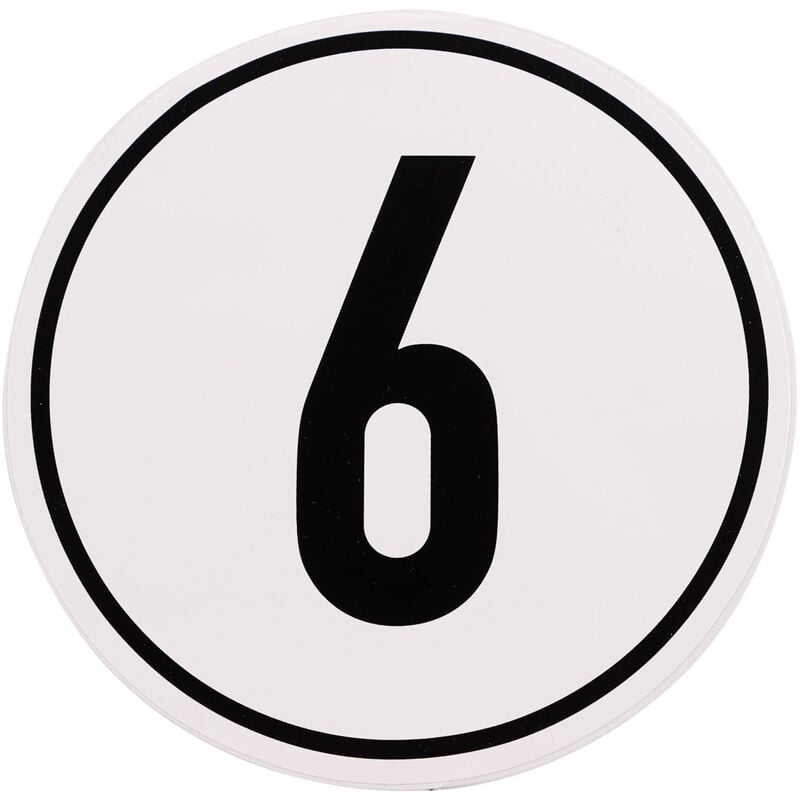 Image of Geschwindigkeitsaufkleber 6 km/h d= 200mm