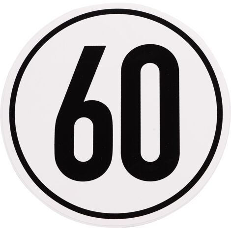 Geschwindigkeitsaufkleber 60 km/h D= 200mm