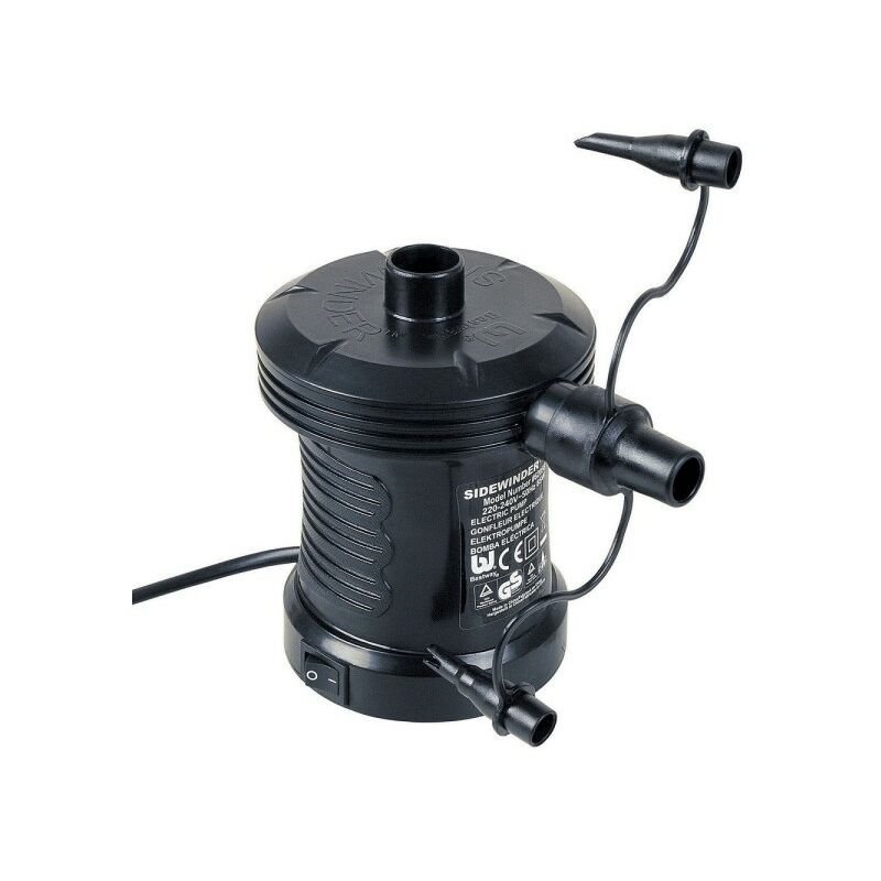 Trade Shop Traesio - Bomba De Inflado Sidewinder Inflador Eléctrico 220V Adaptadores Piscina 62139
