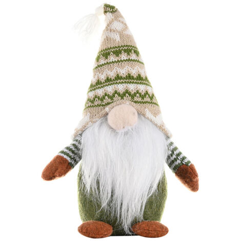 Gesichtslose Weihnachtsmannpuppe, Weihnachtsfensterdekoration, Weihnachtsgeschenk