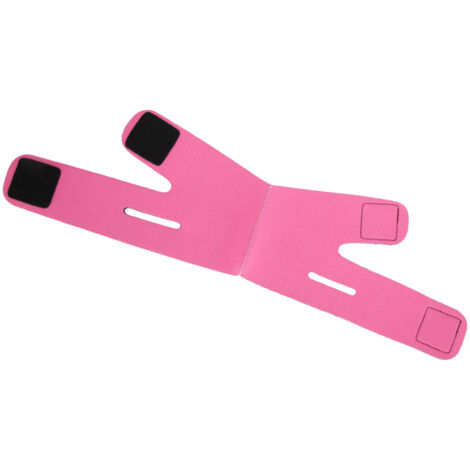 Gesichtsstraffendes Stirnband – Straffendes Band gegen Falten und Doppelkinn (Rosa)