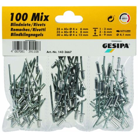 Gesipa 1433667 Blindniete       100 Teile