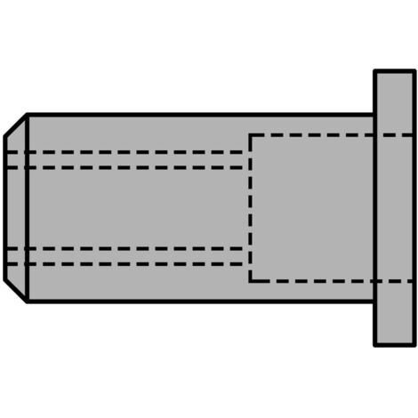 GESIPA Blindnietmutter Alu Flachrundkopf M6x9x15,5mm