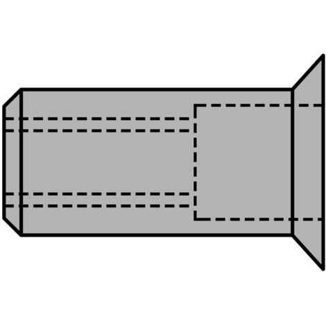 GESIPA Blindnietmutter  Nietschaft d x l 11 x 18,5 mm M8 ( 4000813537 )
