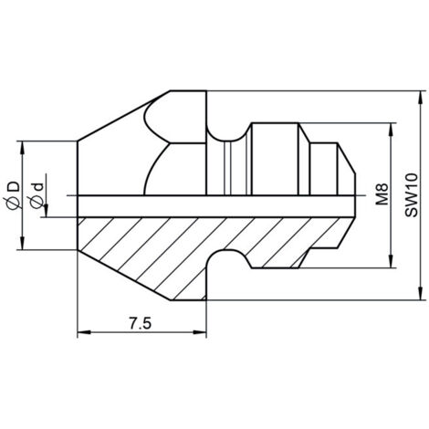 Gesipa pièce de rechange embout buccal 10/18