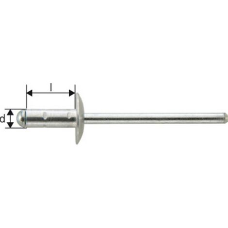 GESIPA Rivet aveugle PolyGrip(R) tige de rivet d x l 4 x 10 mm K12 ( 4000813592 )