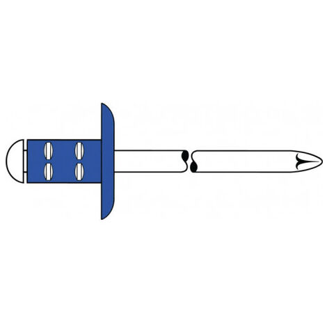 GESIPA Rivet POP PolyGrip® tige de rivet D. x l 4,8 x 10 mm acier/acier 500 pièce