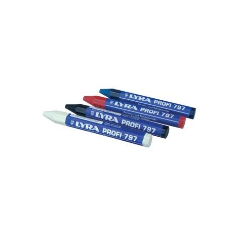 GESSETTO PROFESSIONALE A BASE OLIO (797)- - rosso - 12 pezzi LYRA