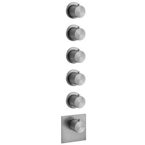 Gessi 316 Fertigmontage-Set Unterputz-Thermostat, vertikalen