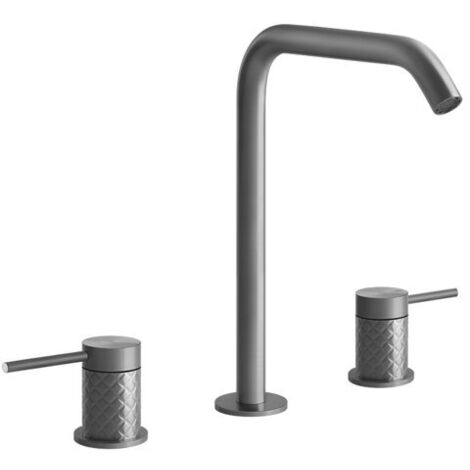 Gessi 316 Intreccio Mélangeur lavabo 3 trous avec bec H=230 mm x