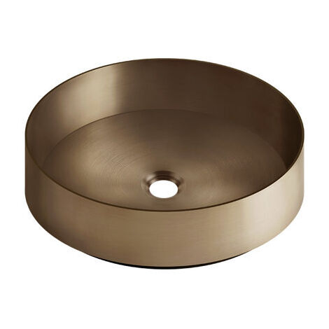 Gessi 316, lavabo à poser, rond, inox 400mm, 54601726, 54601726