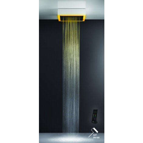 Gessi Afilo, Multifunktions Dusch-Einbau-System 500x500 Strahlart