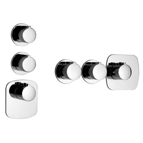 Gessi Anello, Fertigmontageset mit 2 separaten Wegen, 43234147
