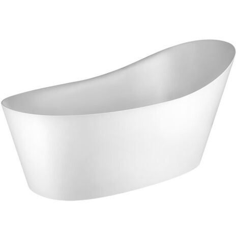 Gessi Badewanne CONO, Cristalplant (mattes Weiß), 1800x850mm,