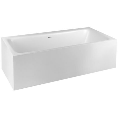 Gessi Badewanne Rettangolo, Cristalplant (mattes Weiß),