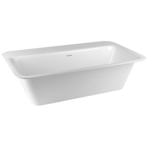 Gessi Badewanne Rettangolo, Cristalplant (mattes Weiß),