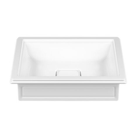 Gessi Eleganza lavabo à poser, 560 x 420mm, Cristalplant (blanc
