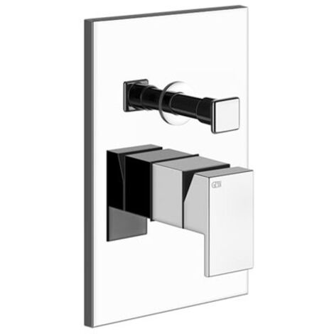 GESSI Farbset RETTANGOLO Fertigmontageset für UP-Mischer chrom