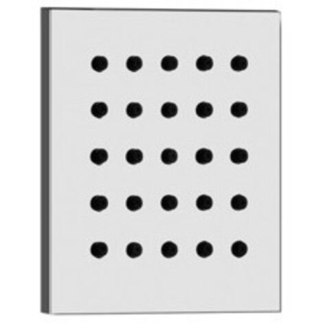 GESSI Feste Seitenbrause quadratisch chrom