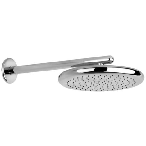 Gessi Goccia Antikalk-Kopfbrause D334 mm, mit Gelenk und Wandarm,