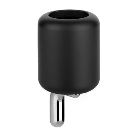 Gessi Goccia Wand-Glashalter, Becher in GRES schwarz, 38008123