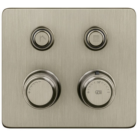 Gessi Hi-FI Fertigmontageset Thermostat mit Tasten-Bedienung