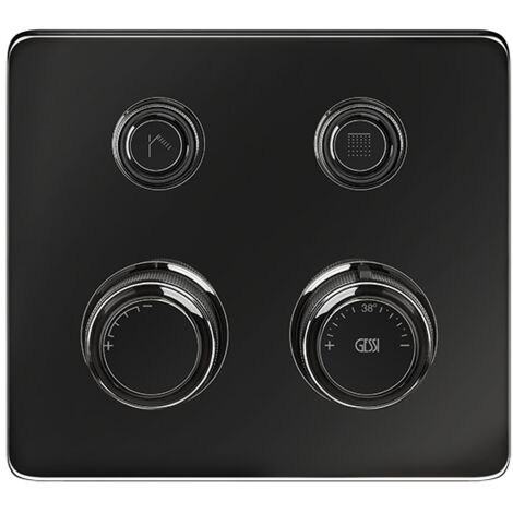 Gessi Hi-FI Fertigmontageset Thermostat mit Tasten-Bedienung