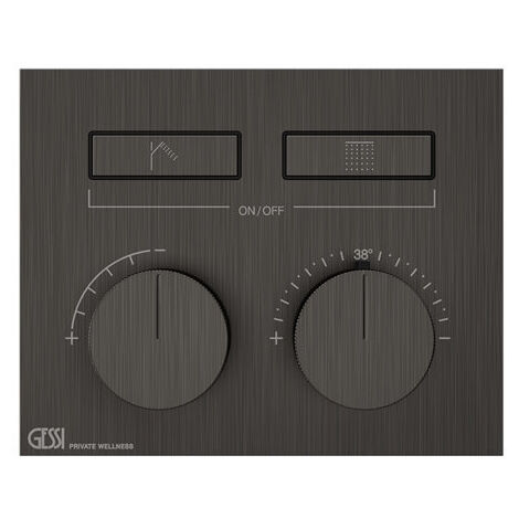 Gessi HI-FI, Fertigmontageset Unterputz-Thermostat mit