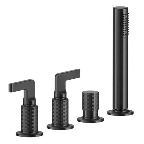 Gessi Inciso- 2-Hebel-Griff-4-Loch-Wannenrand-Armatur, separater