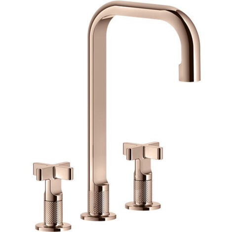 Gessi Inciso+ 3-Loch-Waschtischarmatur, Auslauf H=212 mm x