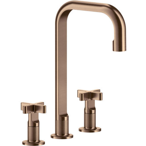Gessi Inciso+ 3-Loch-Waschtischarmatur, Auslauf H=212 mm x