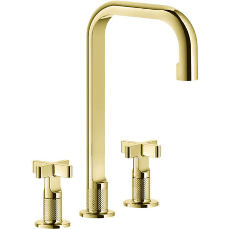 Gessi Inciso+ 3-Loch-Waschtischarmatur, Auslauf H=212 mm x