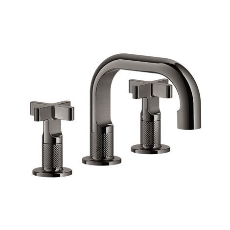 Gessi Inciso+ 3-Loch-Waschtischarmatur, Auslauf H=59 mm x