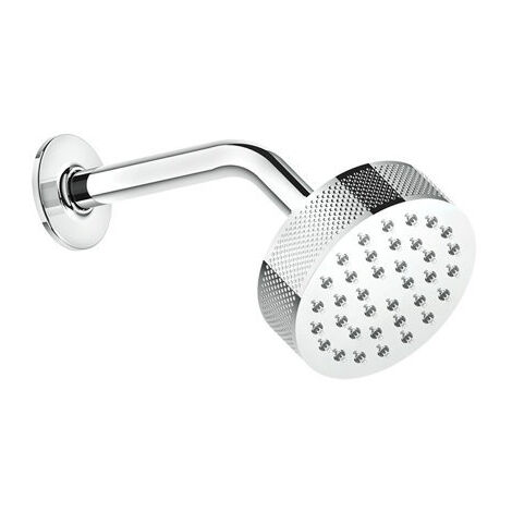 Gessi Inciso Antikalk-Kopfbrause D120 mm, mit Gelenk und Wandarm,