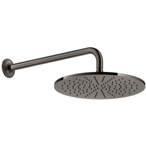 Gessi Inciso Antikalk-Kopfbrause D300 mm, mit Gelenk und Wandarm