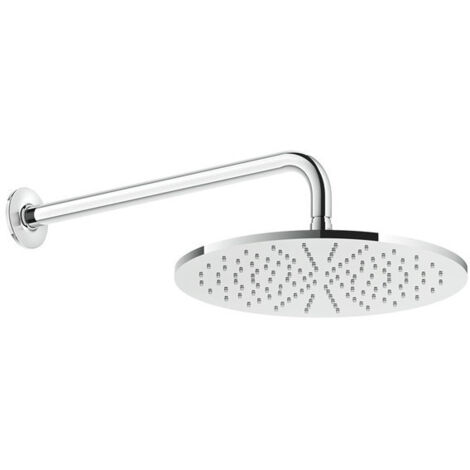 Gessi Inciso Antikalk-Kopfbrause D300 mm, mit Gelenk und Wandarm