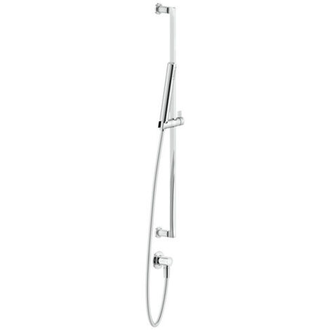 Gessi Inciso Brausestangen-Set 800 mm, mit Wandanschlussbogen