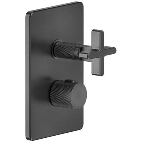 Gessi Inciso Dusche Fertigmontageset, für UP-Thermostat mit