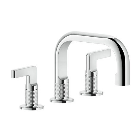 Gessi Inciso- Mélangeur lavabo 3 trous avec bec H=59 mm x saillie