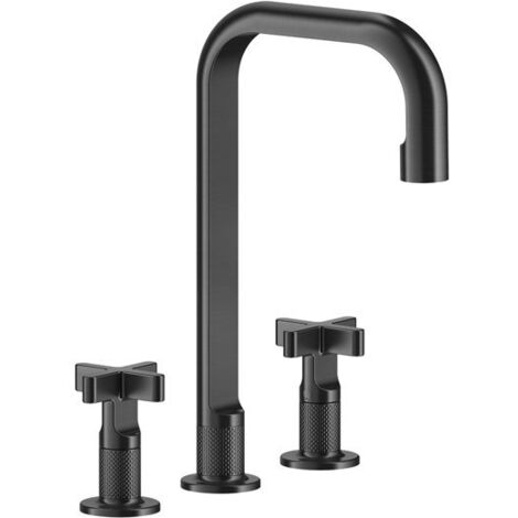 Gessi Inciso+ Mélangeur lavabo 3 trous, bec H=212 mm x saillie