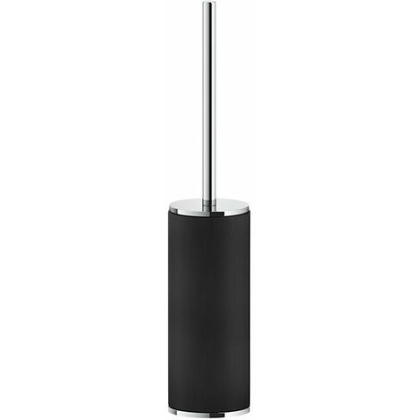 Gessi Inciso Stand-WC-Bürstengarnitur, Behälter schwarz matt, 58544, Farbe: Warm Bronze PVD - 58544735